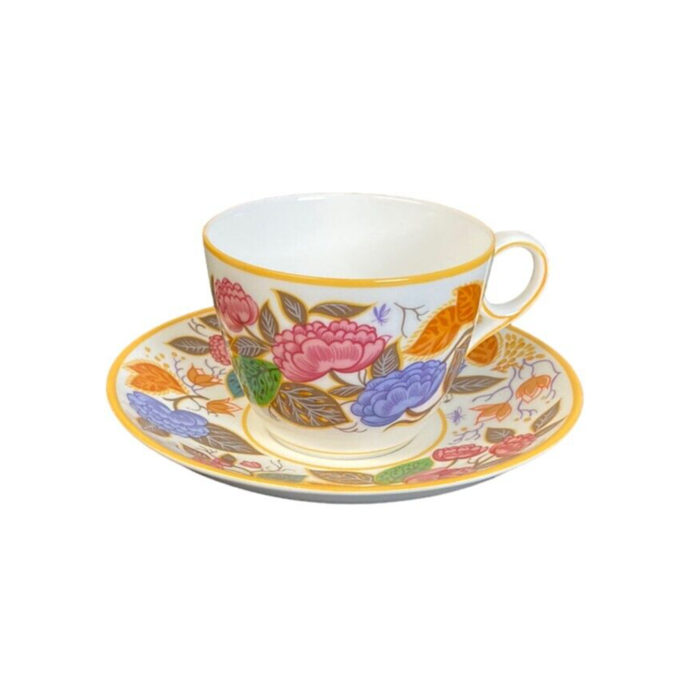 MINTON ARCHIVES Teacup Saucer Set #130 ROYAL DOULTON ENGLAND Floral